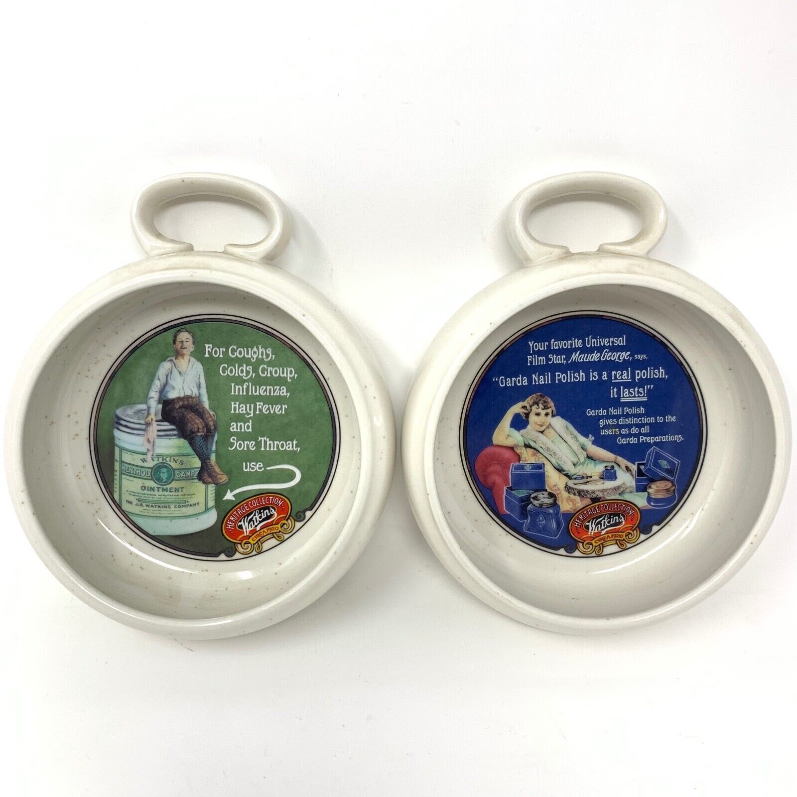 Watkins Heritage Collection Soup Bowl Garda Nail Polish/Medicated Ointment(1992)