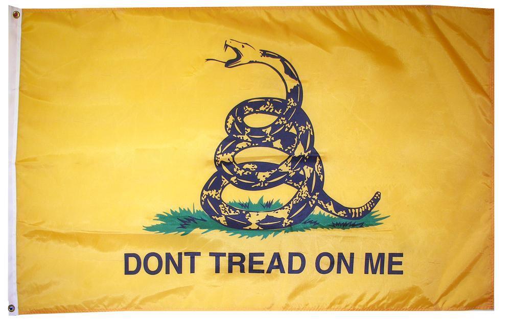 Don\'t Tread on Me Flag - Gadsden Flag - Tea Party - 3\' x 5\' Flag - Banner Yellow