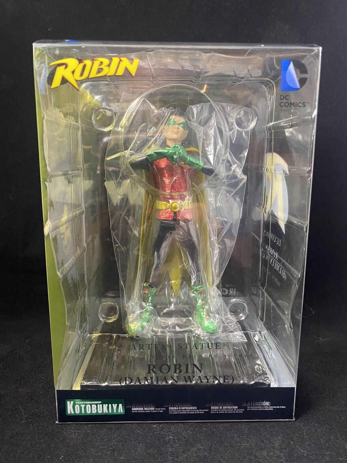 KOTOBUKIYA DC  New 52 ROBIN (Damian Wayne) ArtFX+ Statue OPEN BOX