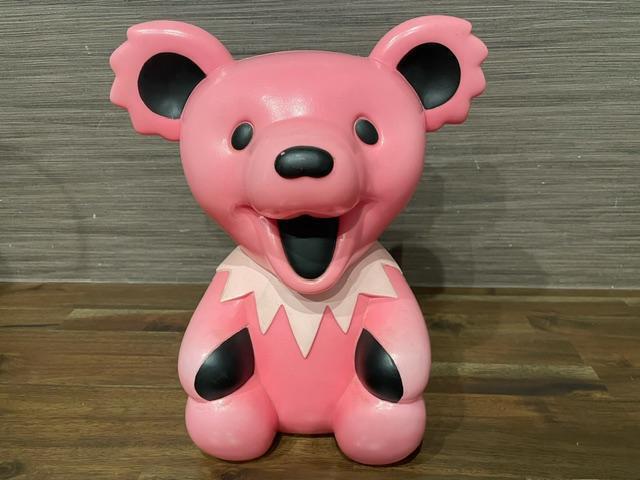 Grateful Dead Bear Piggy Bank Vintage H 25cm W 14cm D 15cm Color Pink Rare