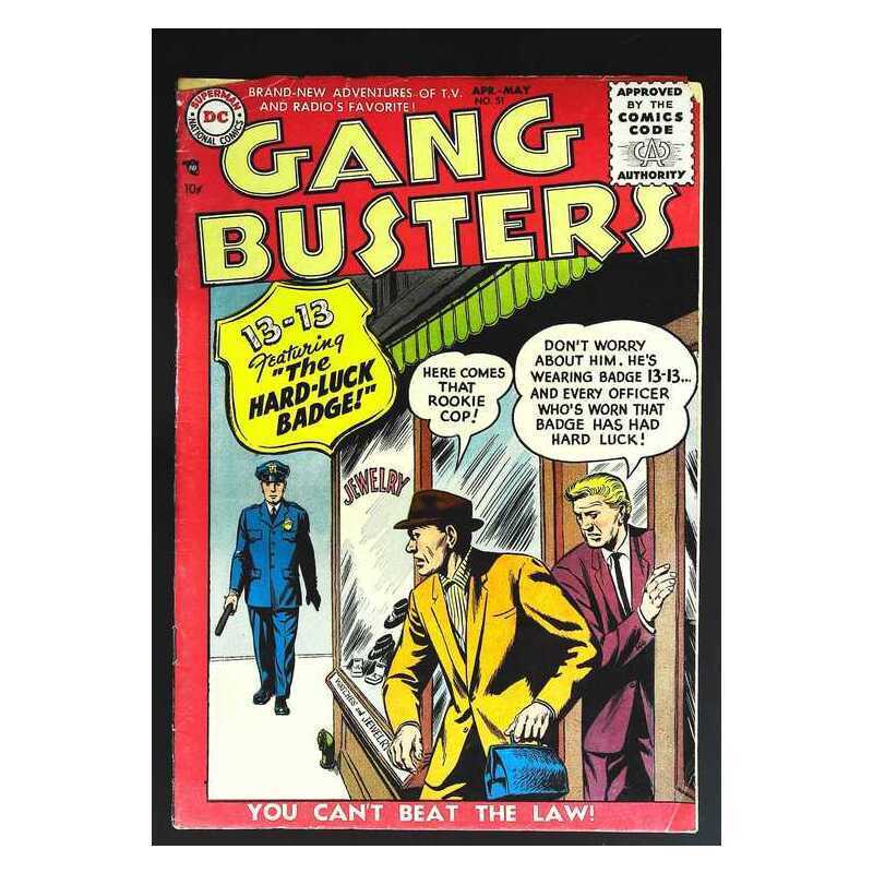 Gang Busters #51 1947 series DC comics VG+ Full description below [n: