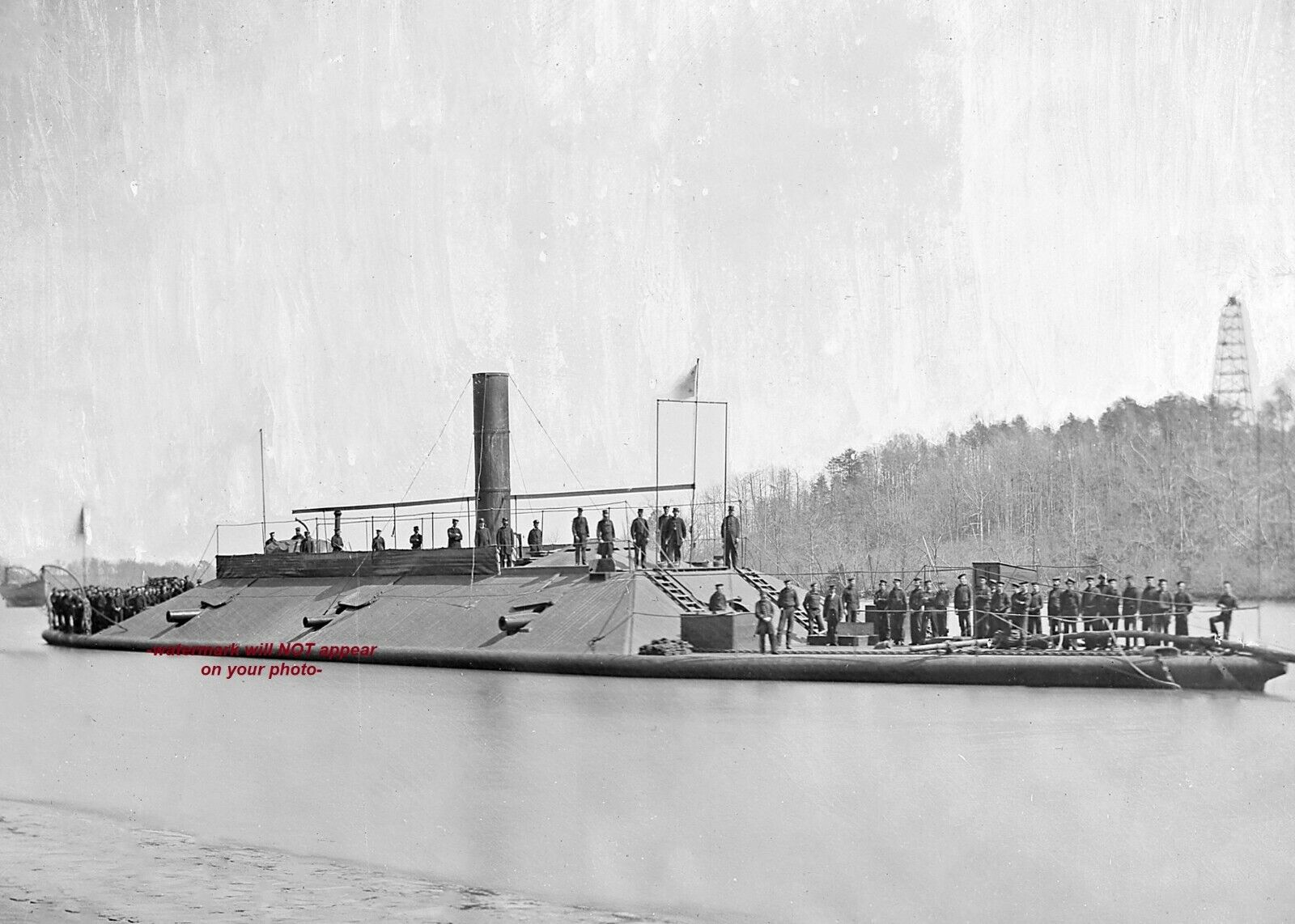 Captured Confederate Ironclad CSS Atlanta PHOTO Civil War Iron clad Union Ship