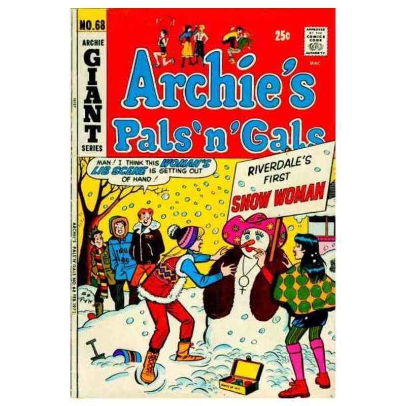 Archie's Pals 'N' Gals #68 in Very Fine minus condition. Archie comics [z: