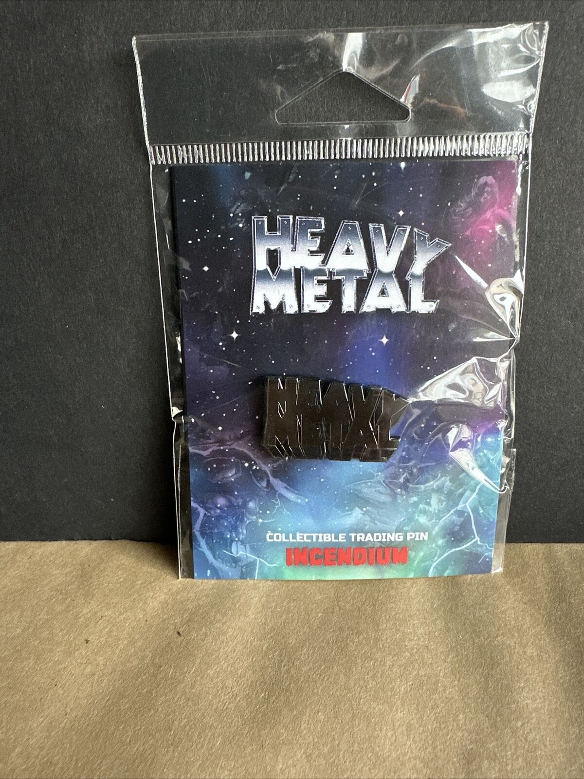 Heavy metal Magazine Logo Black Metal Enamel Pin