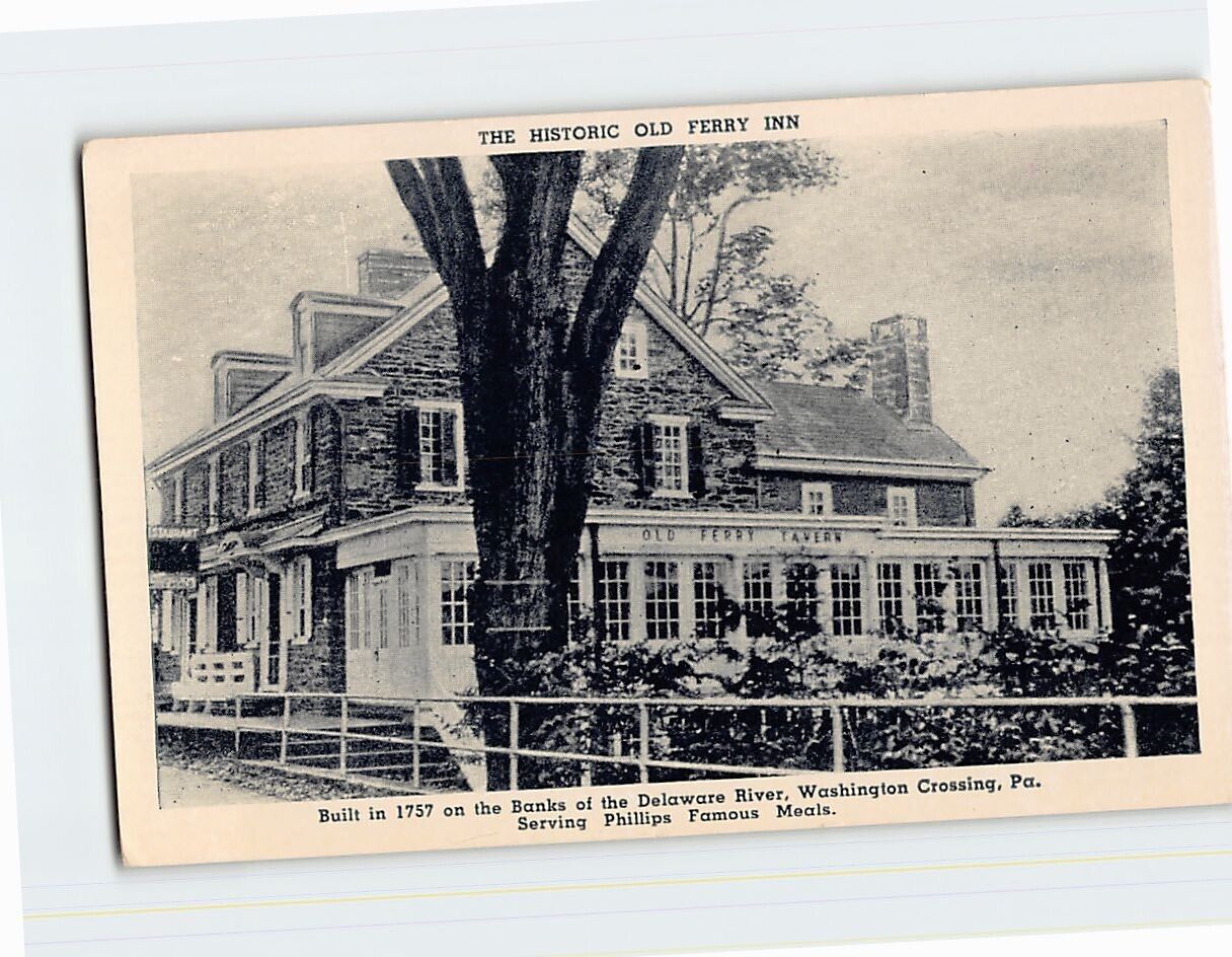 Postcard The Historic Inn Washington Crossing Pennsylvania USA