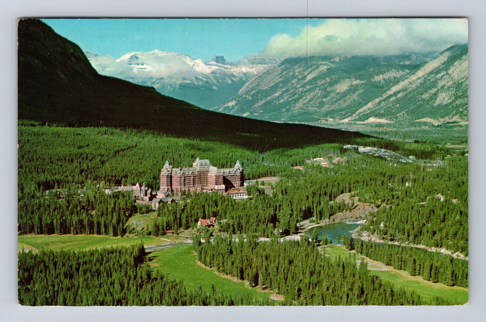 Banff-Alberta, Banff Springs Hotel, Advertising, Antique Vintage Postcard
