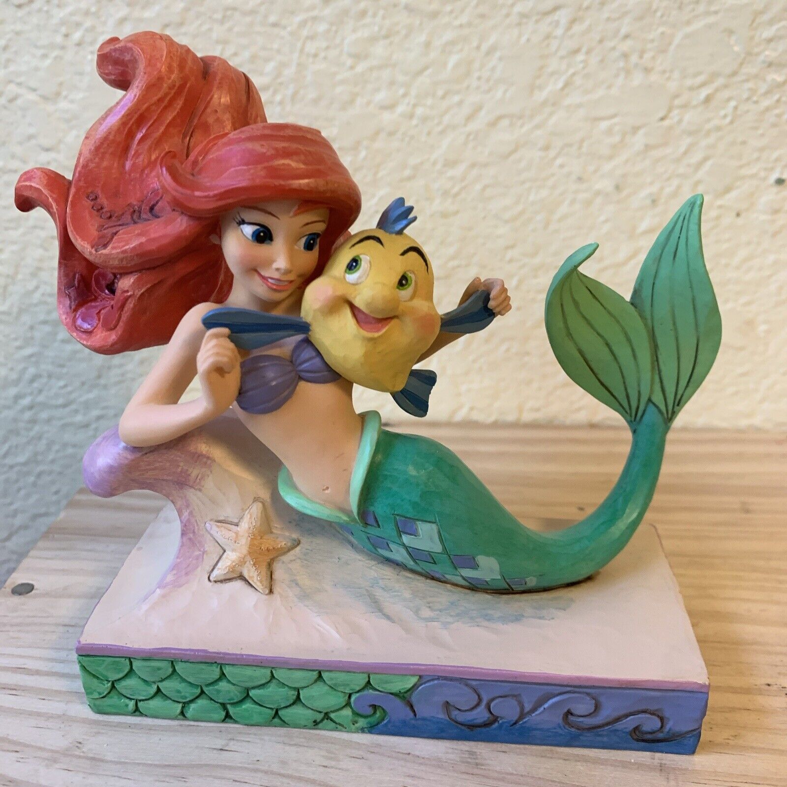 Enesco Disney Jim Shore FUN & FRIENDS Ariel Little Mermaid & Flounder #4054274