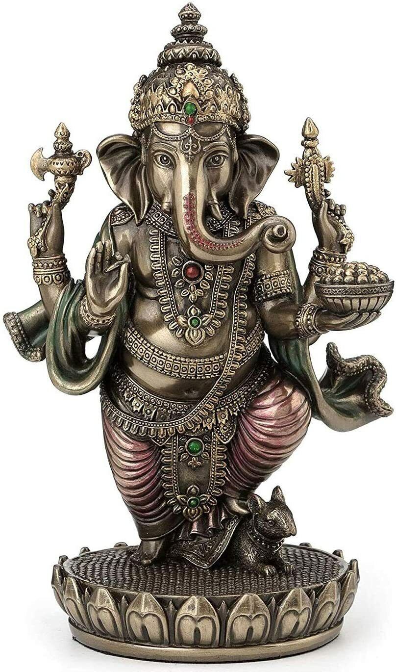 Standing Ganesh (Ganesha) Hindu Elephant God of Success Statue Sculpture *NEW