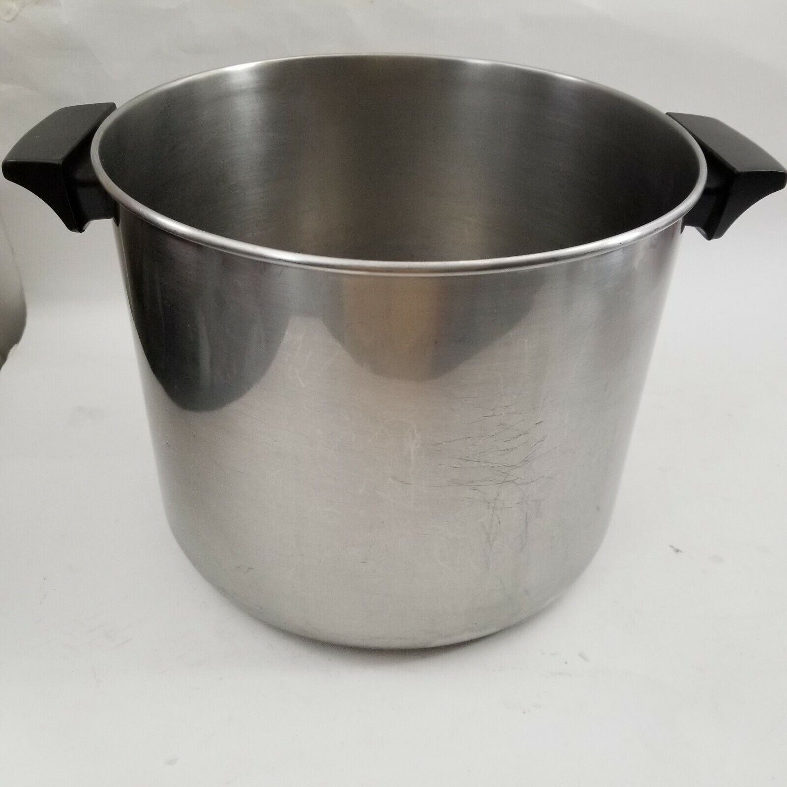 Revere Ware 8 Qt Stock Pot Pan Stainless Steel