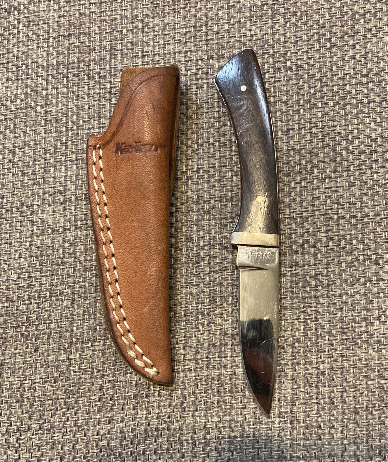 Vintage Ka Bar 1228 Knife With Sheath