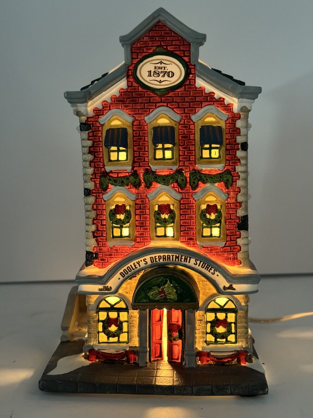 St. Nicholas Square Village Collection Dooley’s Department Store Retired 2001