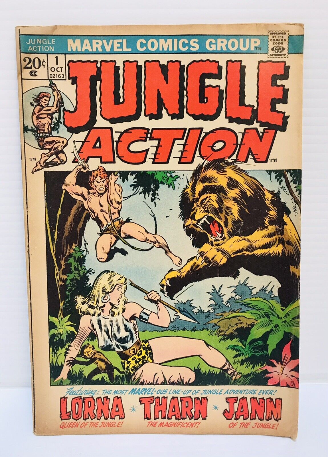 Marvel Comic Jungle Action No1 Oct 1972