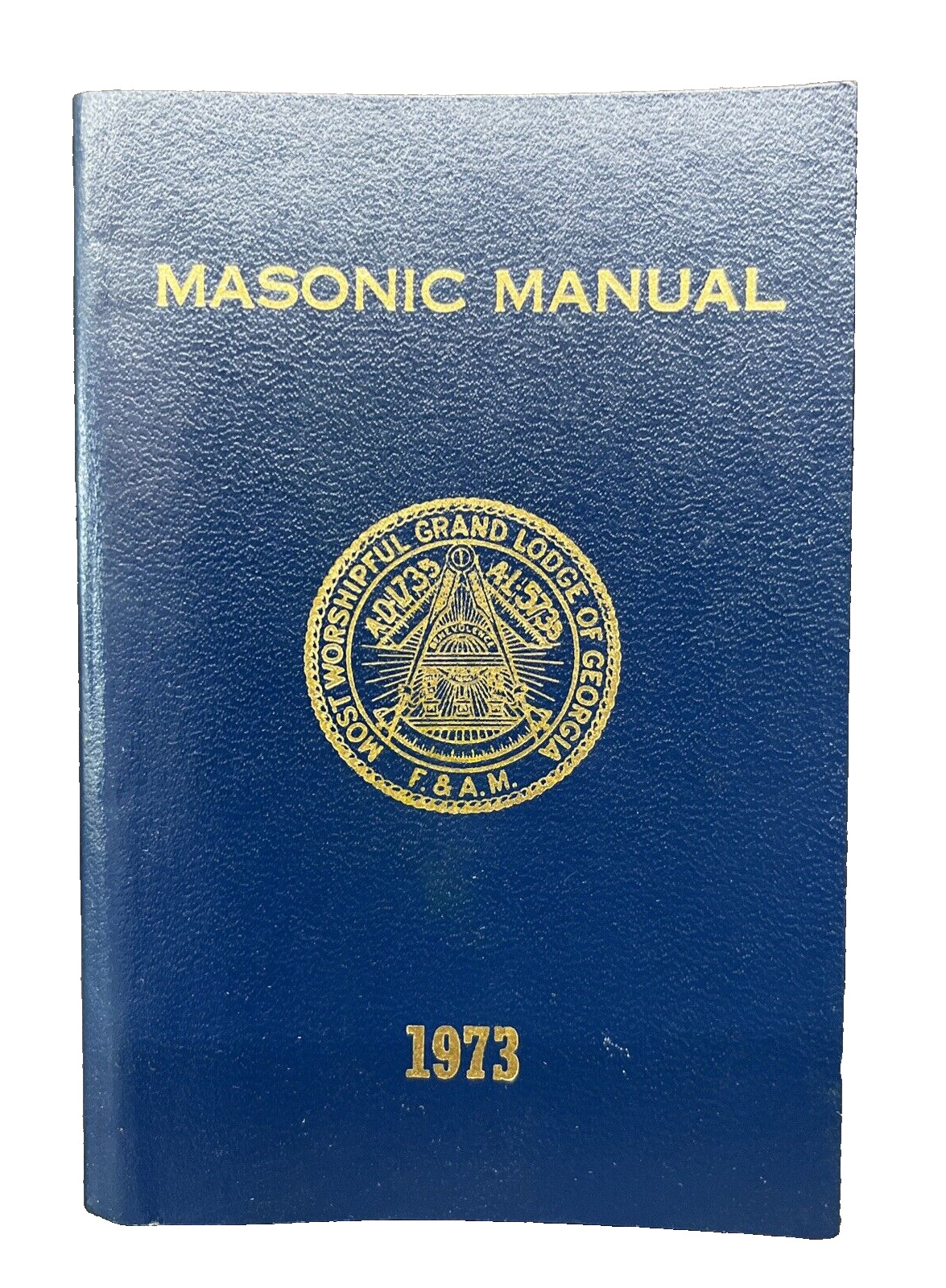1973 Masonic Manual Small Pocket Rule Book Mason Gran Lodge Georgia GA