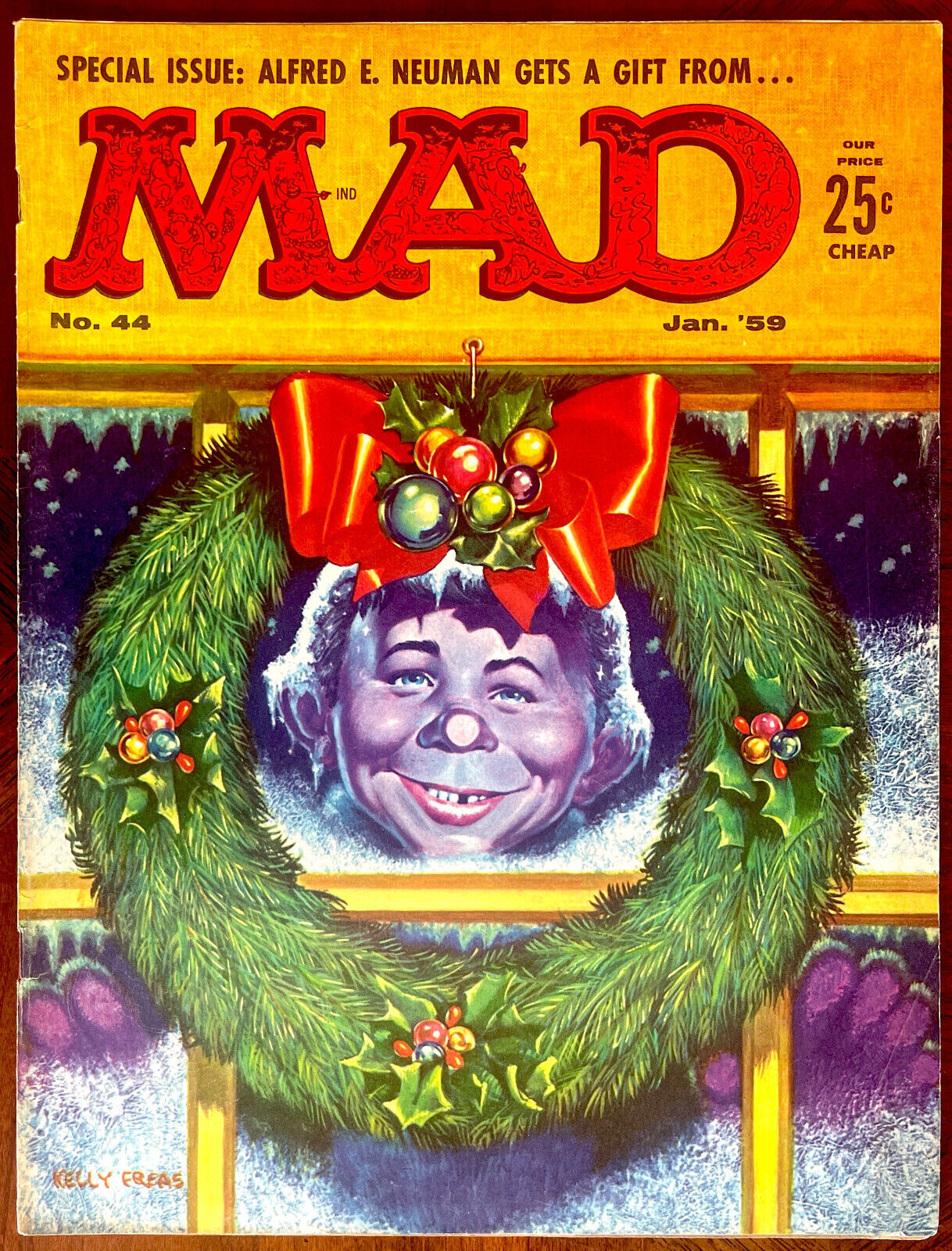 MAD MAGAZINE #44 - Classic Christmas Issue  Fine Plus (6.5)  1959