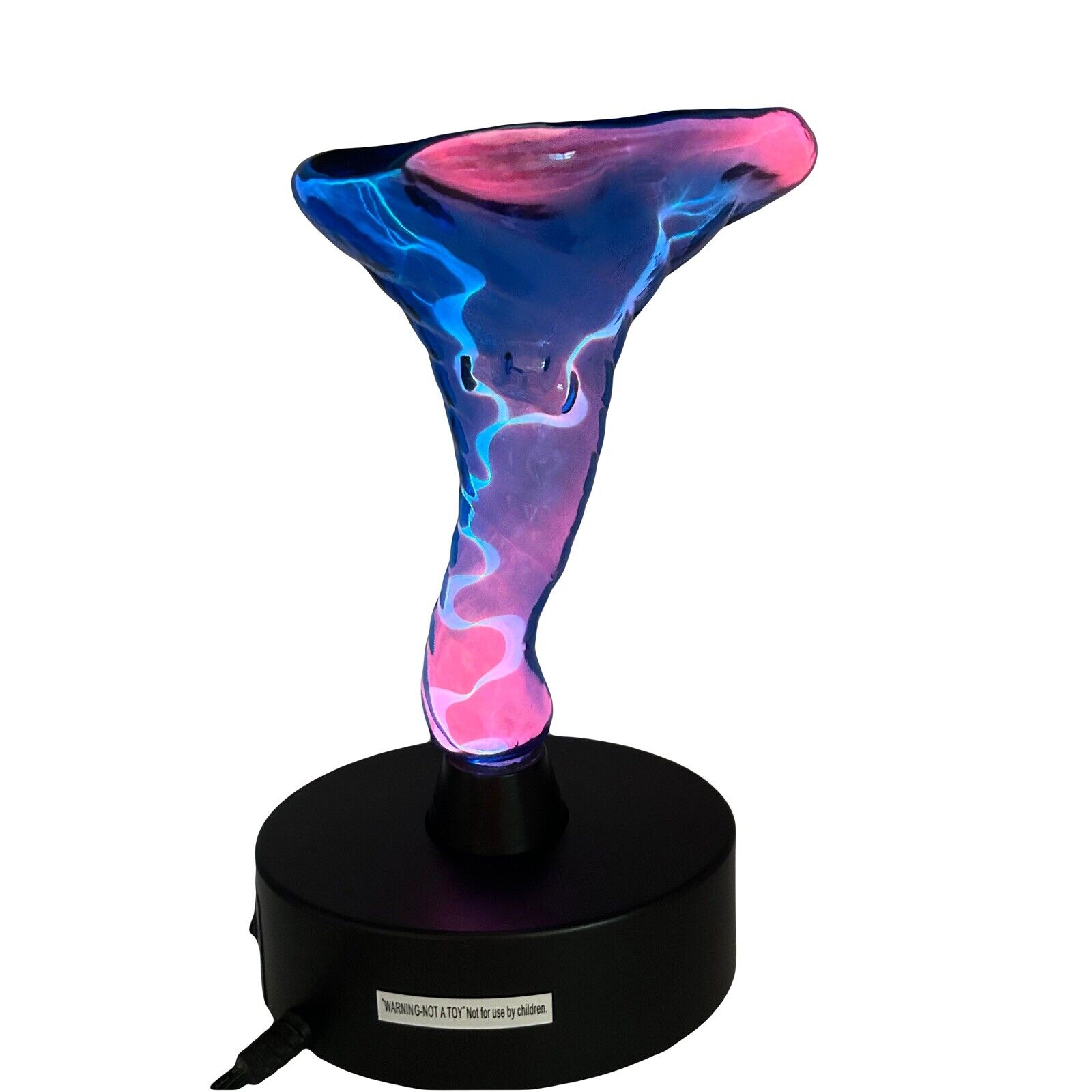LumiSource Electra Tornado Sculpted Plasma Motion Art Lamp Blue 10.6”Tall