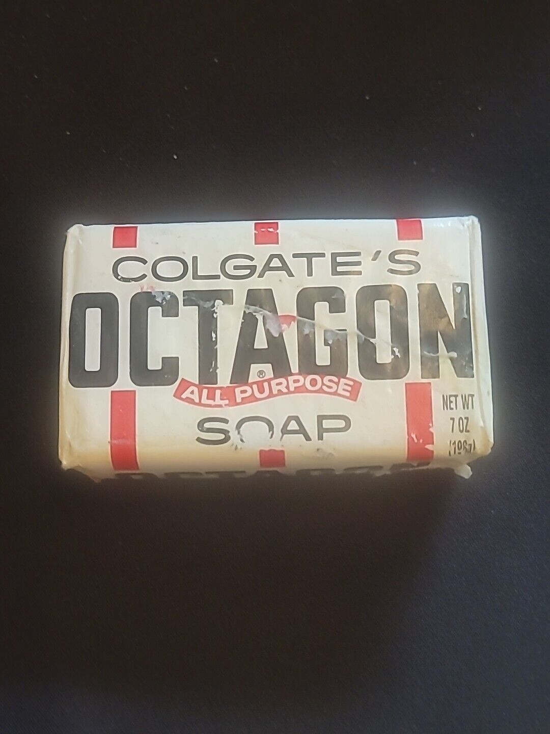 NOS Vintage Colgate\'s Octagon All Purpose Soap Bar 7 oz Colgate-Palmolive