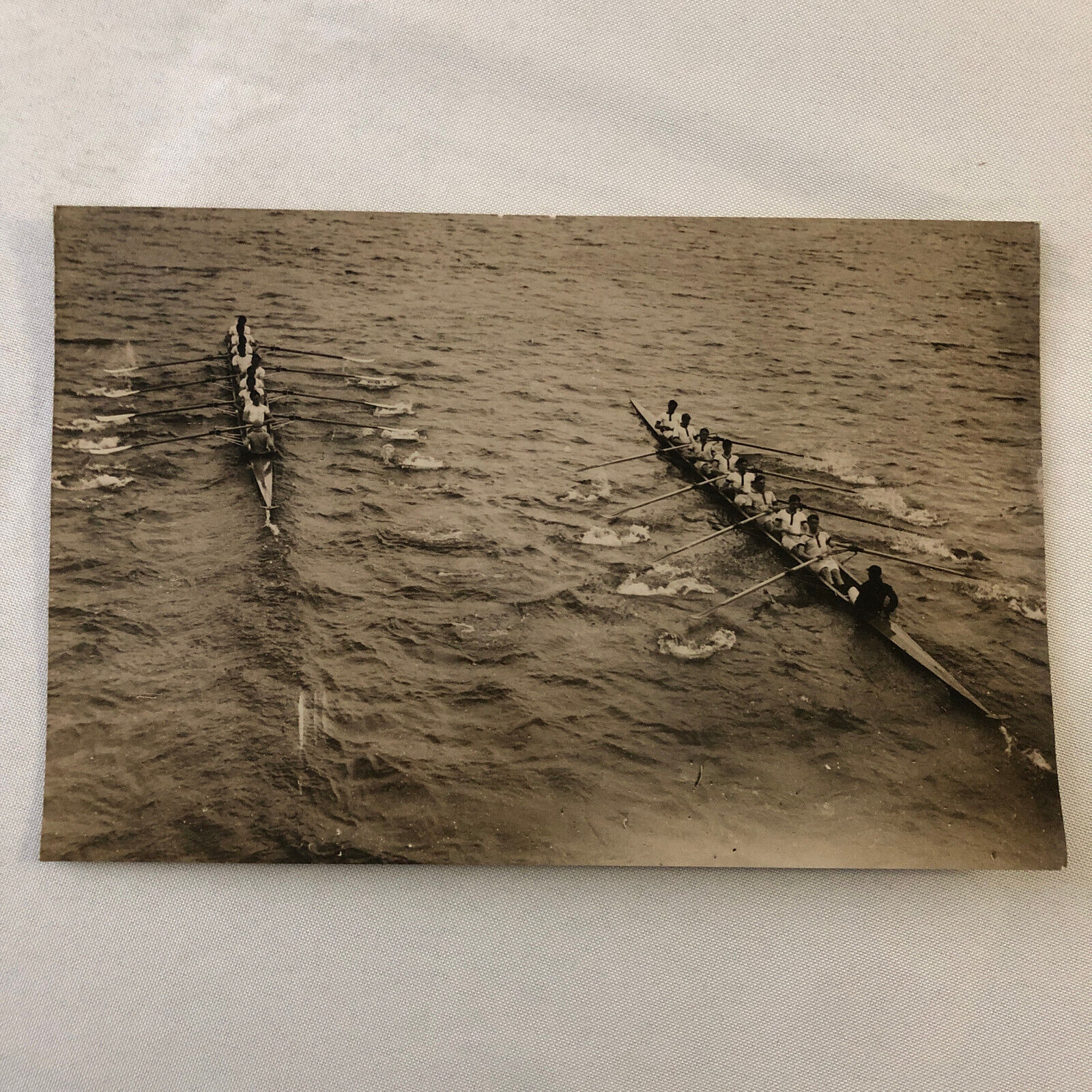 Cambridge University Rowing Team Boat Racing Press Photo Photograph Vintage