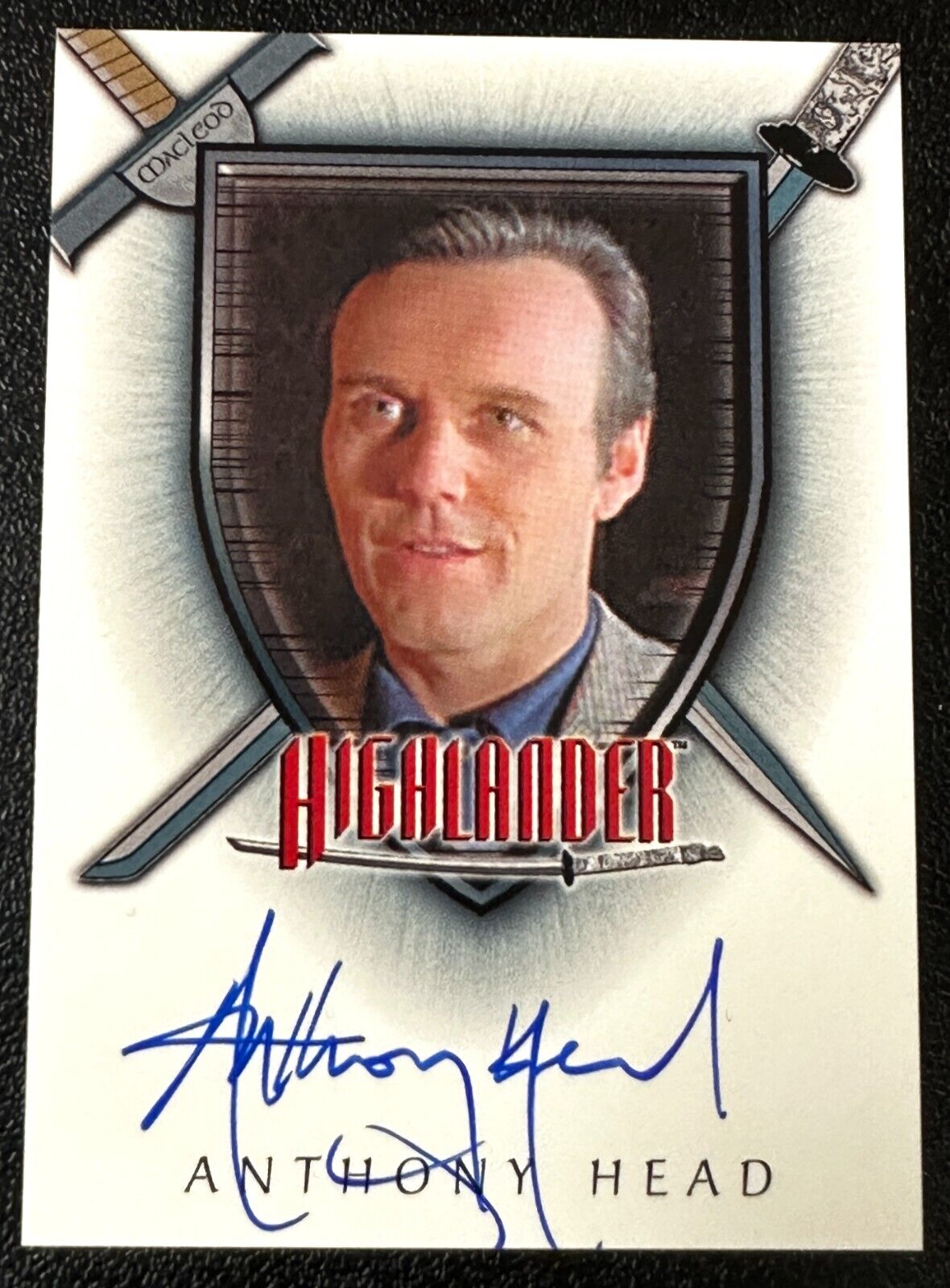 2003 The Complete Highlander (TV) Autograph Card Signed by Anthony Head A15