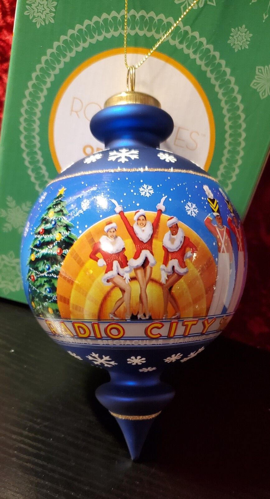 Radio City Christmas Spectacular Rockettes Glass Ornament 2015 #931139 New York 