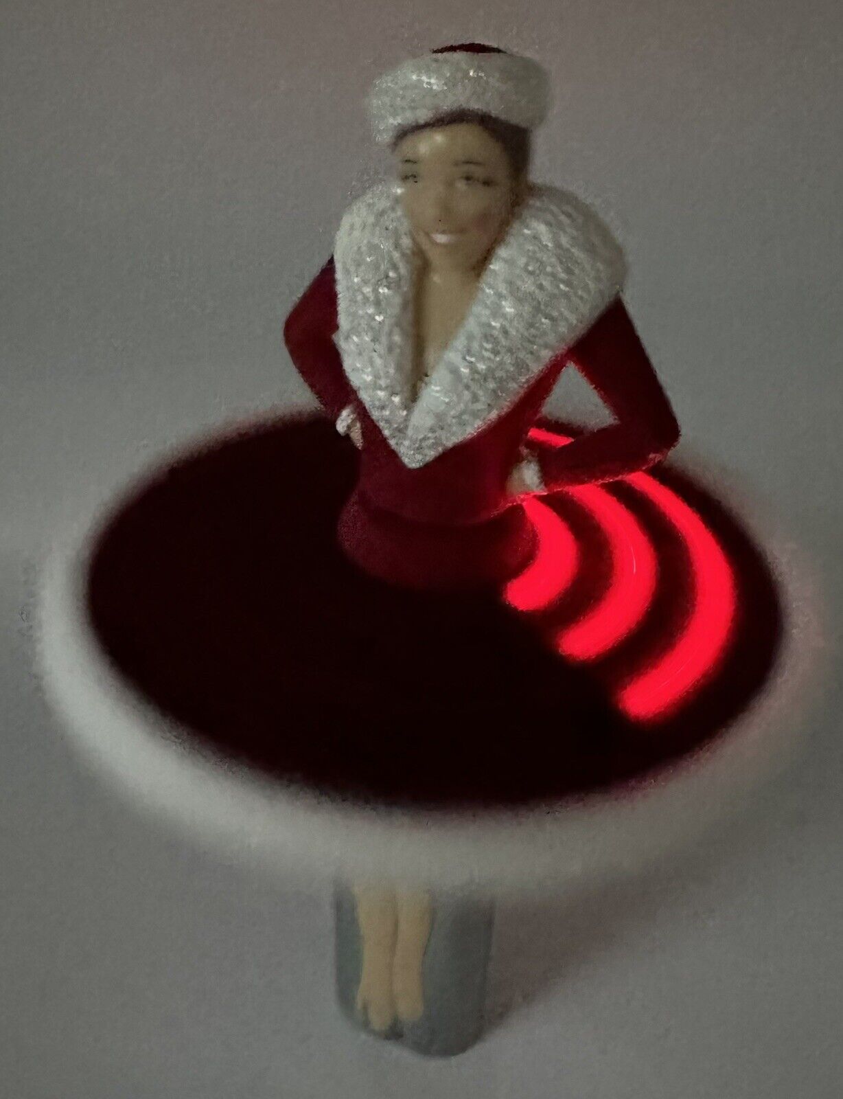 Radio City Rockettes Christmas Doll Spinning Light Up Skirt NY. Souvenir Toy