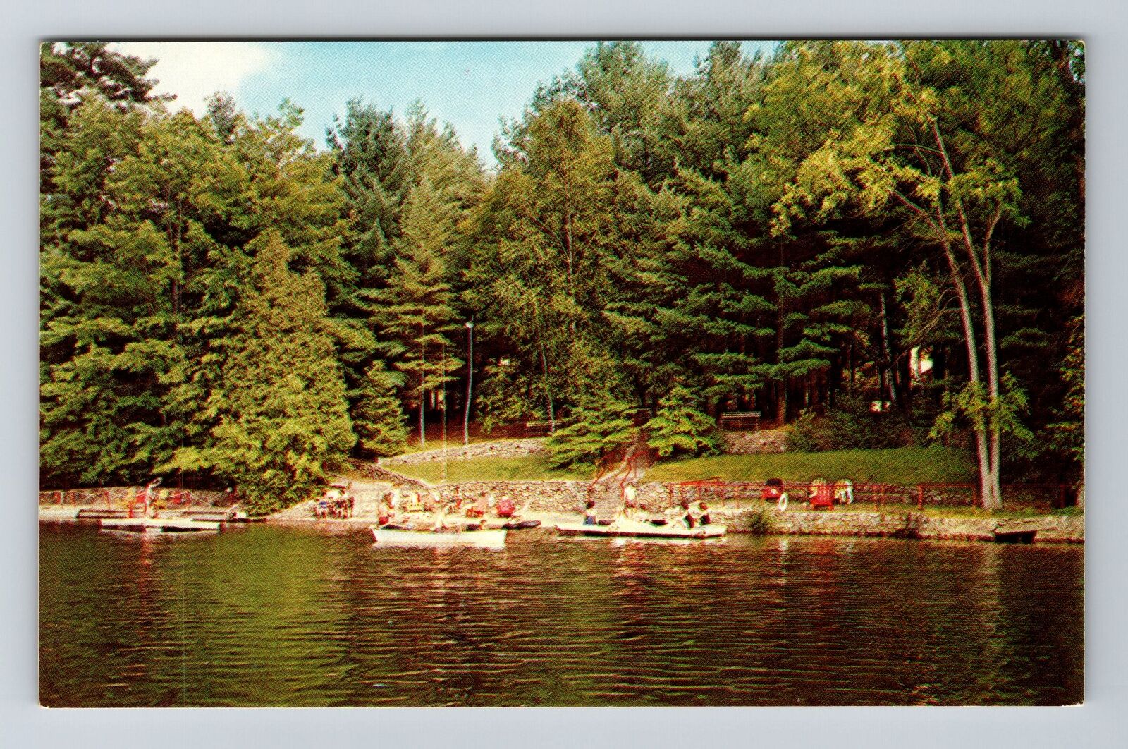 Lake Luzerne NY-New York, Whispering Pines Cottages, Vintage Postcard