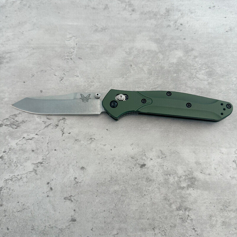 Benchmade 940*OSBORNE-GREEN ALUMINUM-Folding Knife CPM-S30V Stainless Steel 3.4'