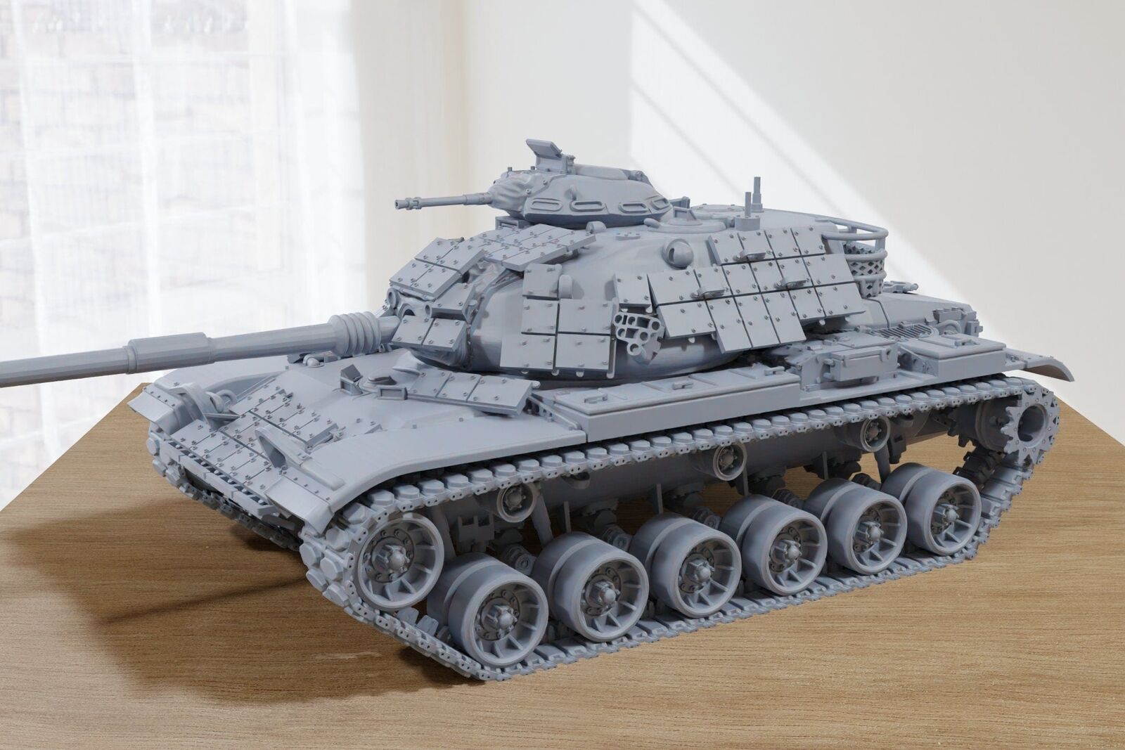 M60 A1 ERA Main Battle Tank - 3D Resin Printed 28mm / 20mm / 15mm Miniature Tabl