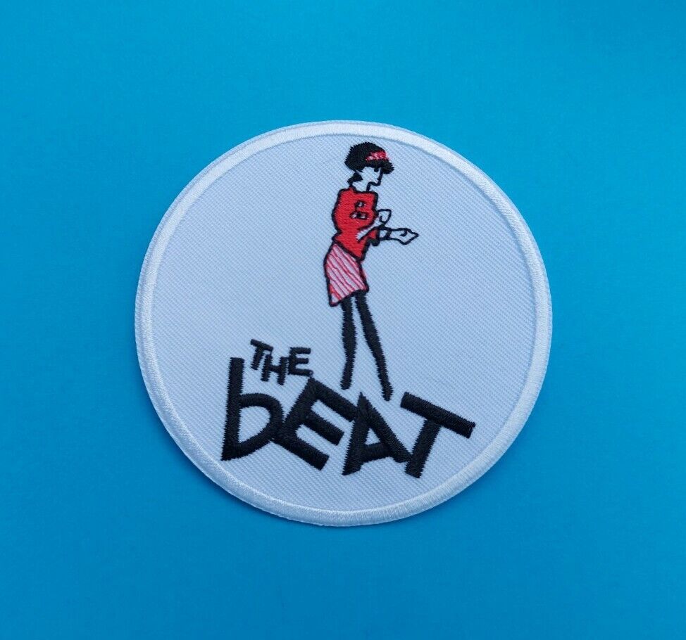 The Beat Sew / Iron on Patch Two Tone Ska Badge