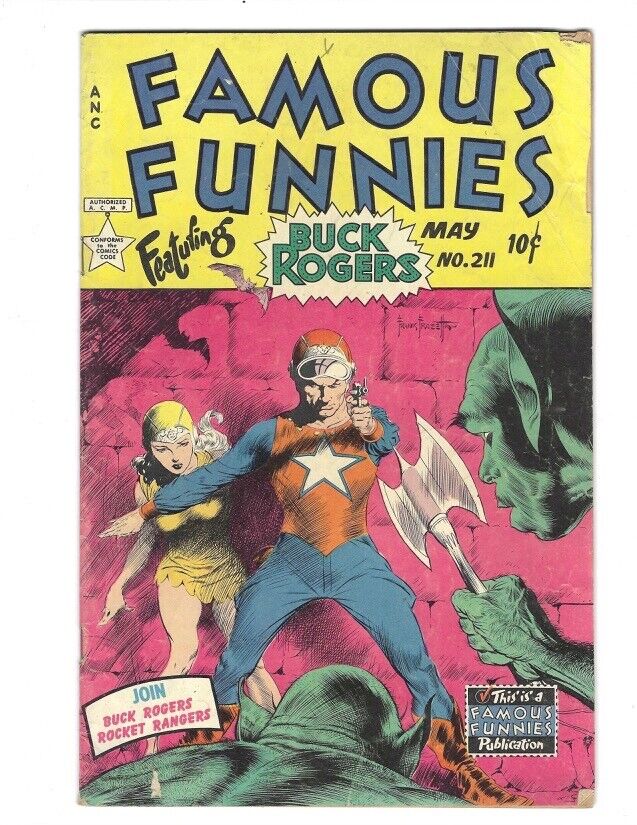 Famous Funnies #211 ANC 1954 VG/FN Buck Rogers Frank Frazetta Cover Combine