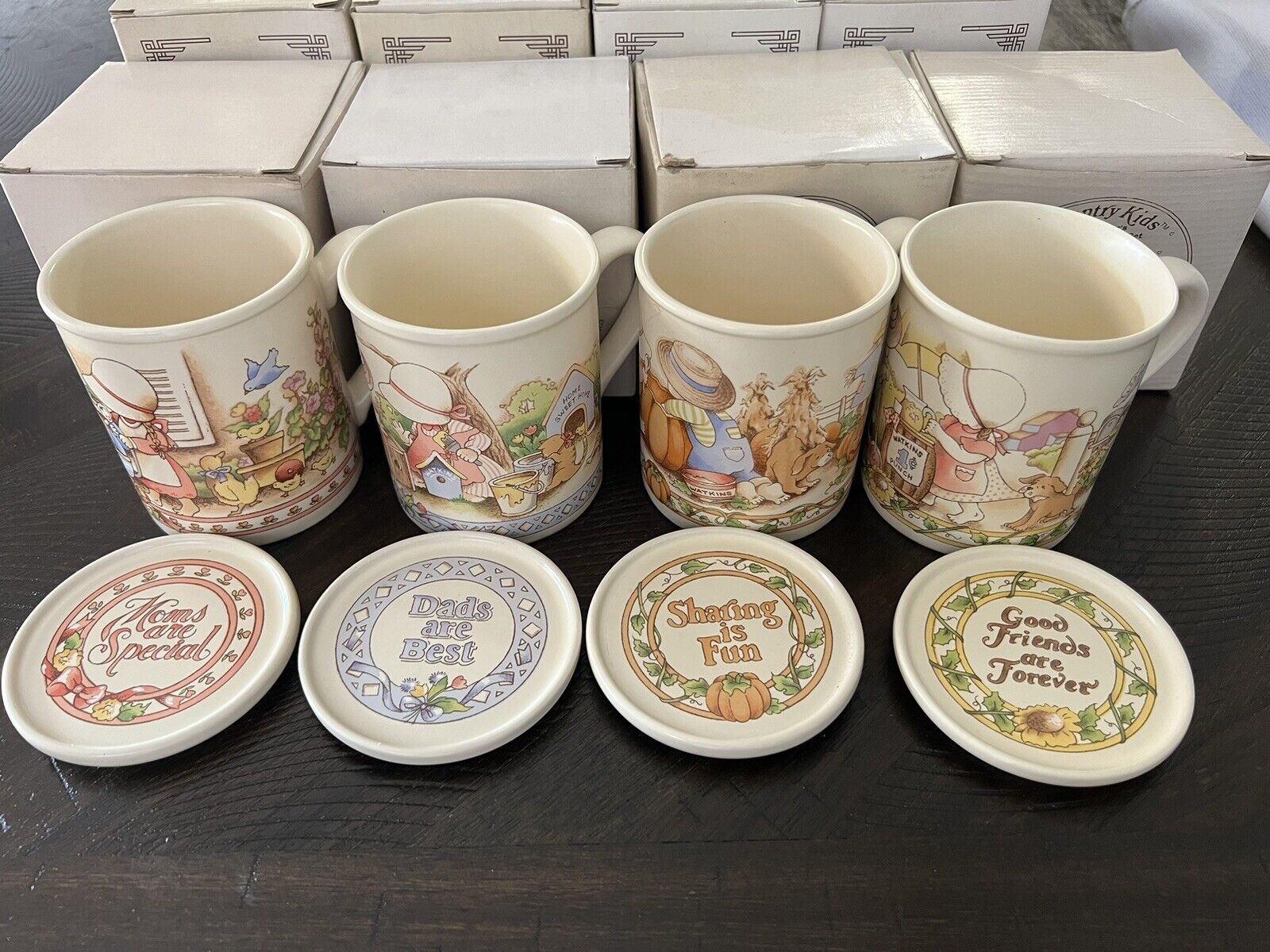 Watkins Heritage Collection Soup Bowls And Mug Set, And Country Kids Collection 