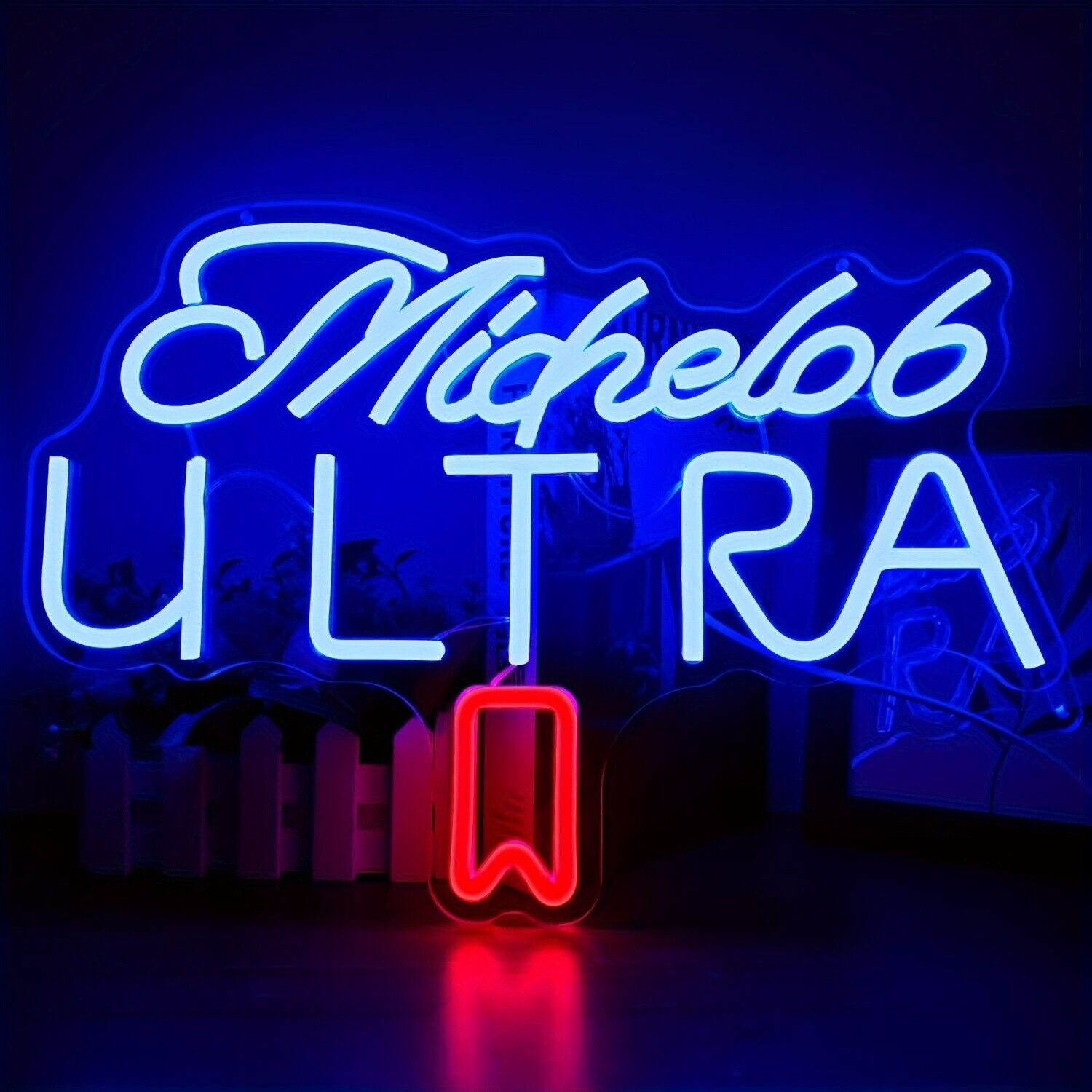 Uponray Beer Neon Signs Bar Led Sign, Geeinar Michelob Neon Sign for Wall Decor