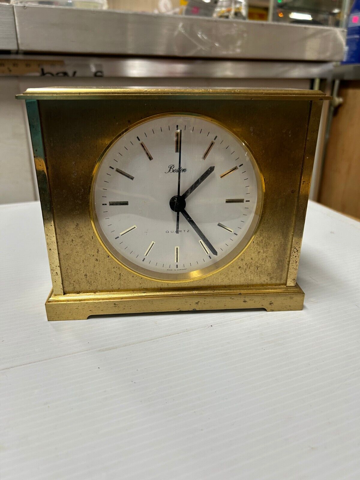 Brass Mantle Clock Quartz Movement \