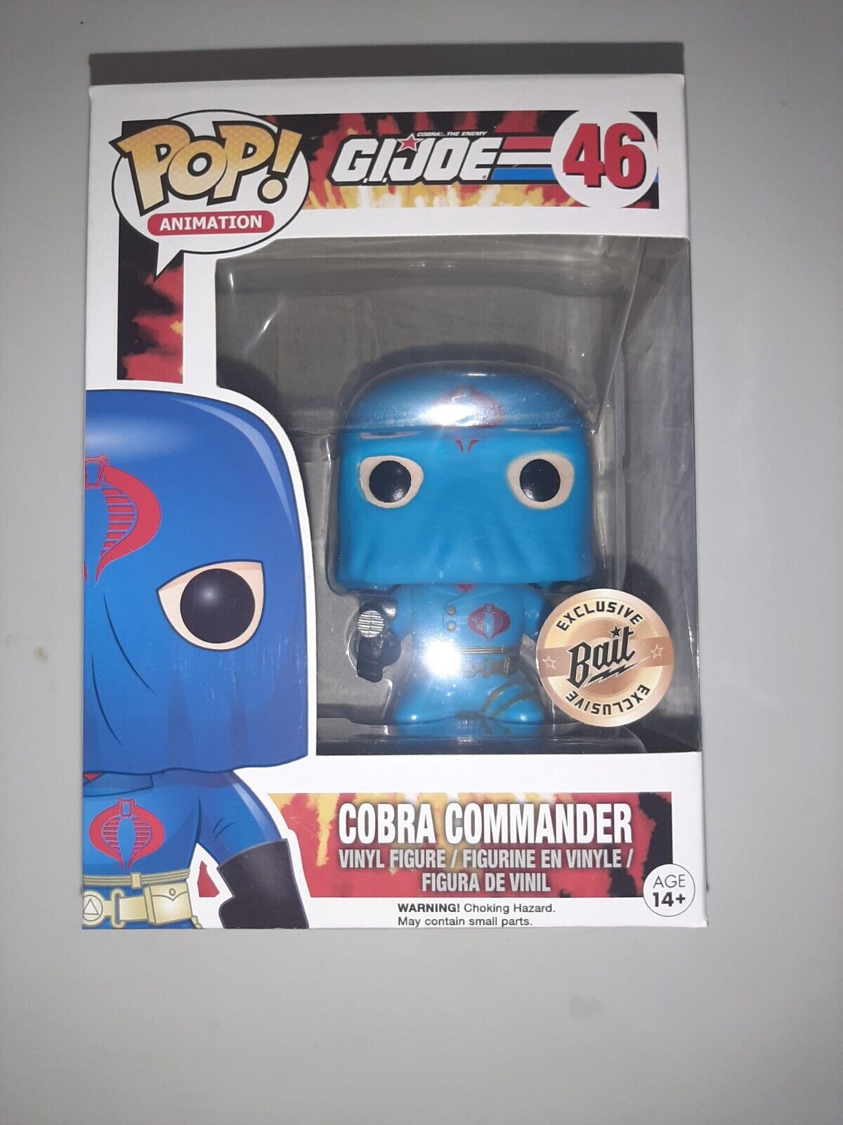 Funko Pop Animation GI Joe Hooded Cobra Commander #46 Bait w/ Hard Stack Nice