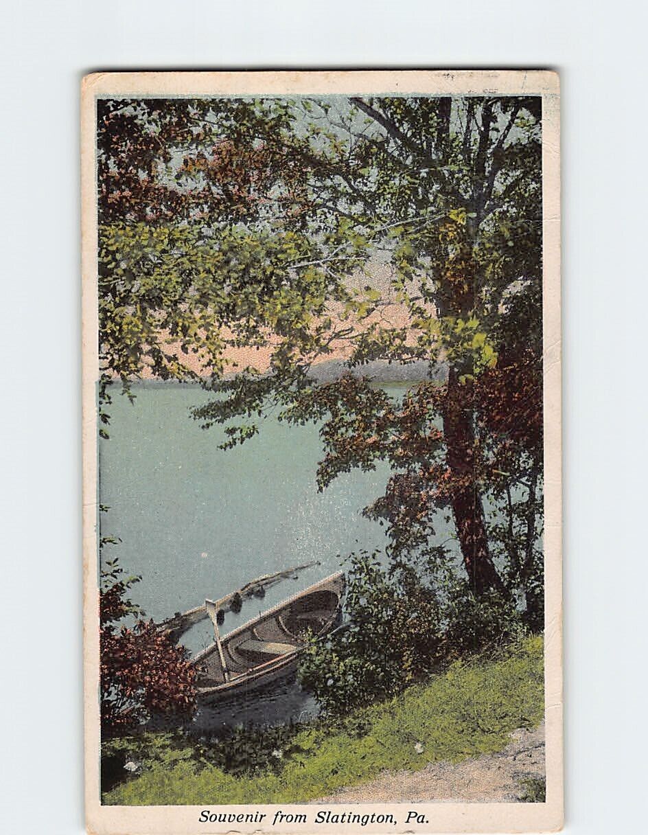 Postcard Souvenir From Slatington Pennsylvania USA
