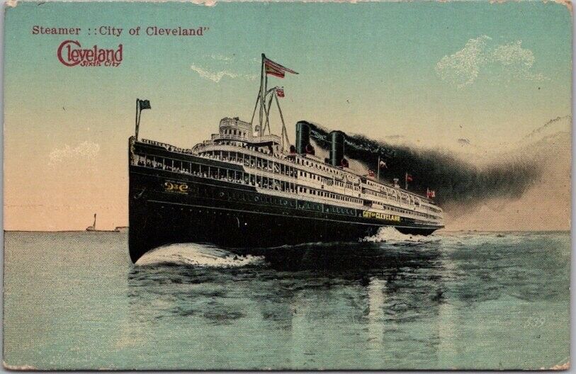 c1910s Great Lakes Ship Postcard 