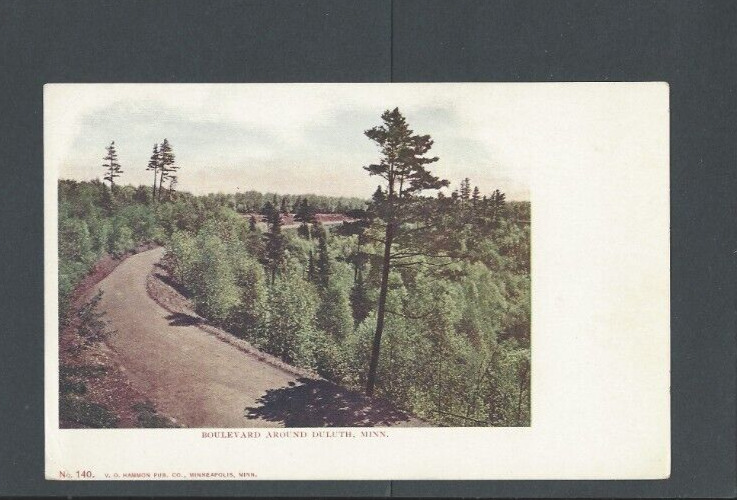 Post Card Ca 1903 Duluth MN The Boulevard UDB
