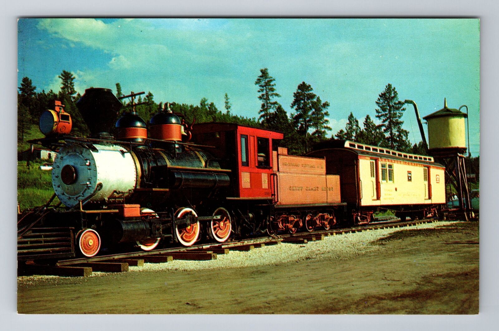 Locomotive Chief Crazy Horse, Train, Transportation, Antique, Vintage Postcard