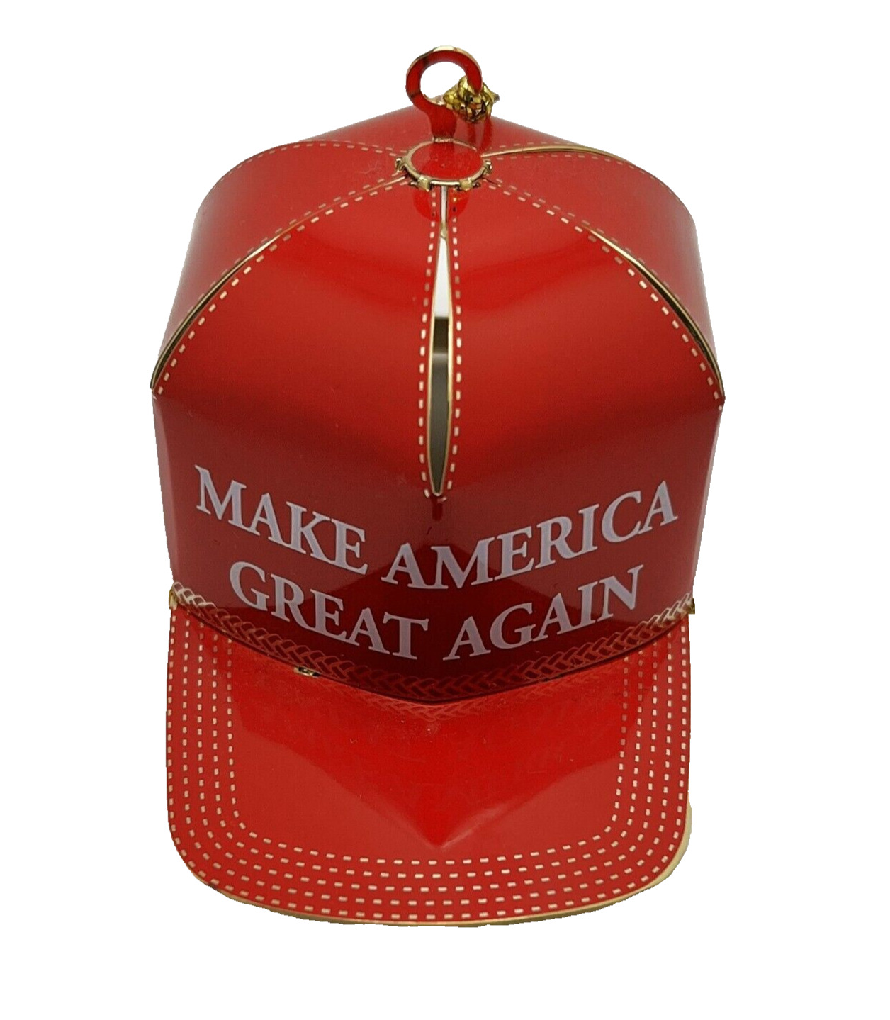 Donald Trump Make America Great Again Red Hat Christmas Ornament Official MAGA