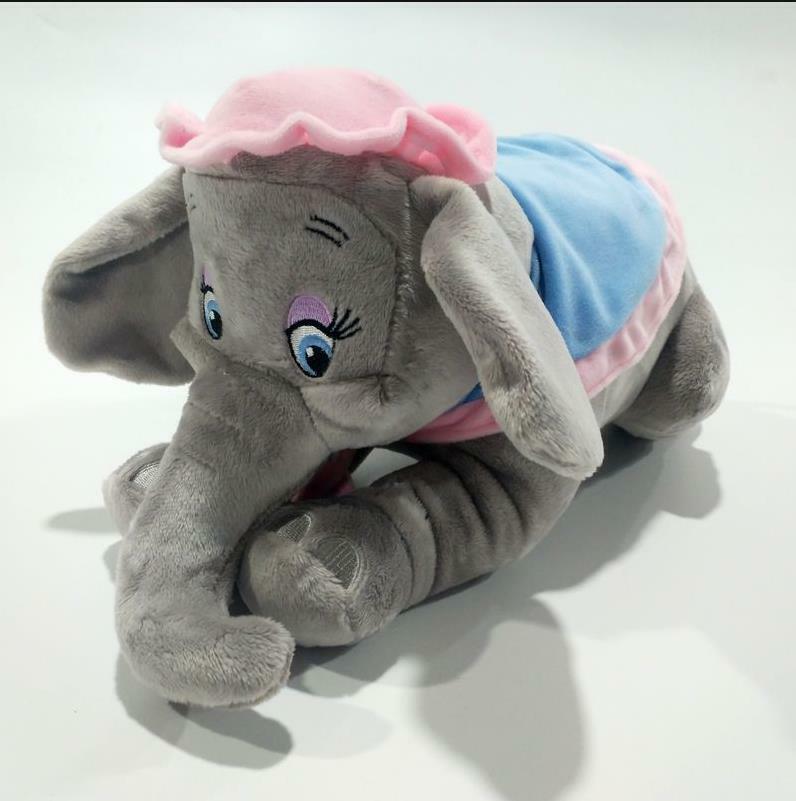 Disney MRS JUMBO the Elephant Dumbo's Mom 14in Grey Pink Soft Plush TOY DOLL