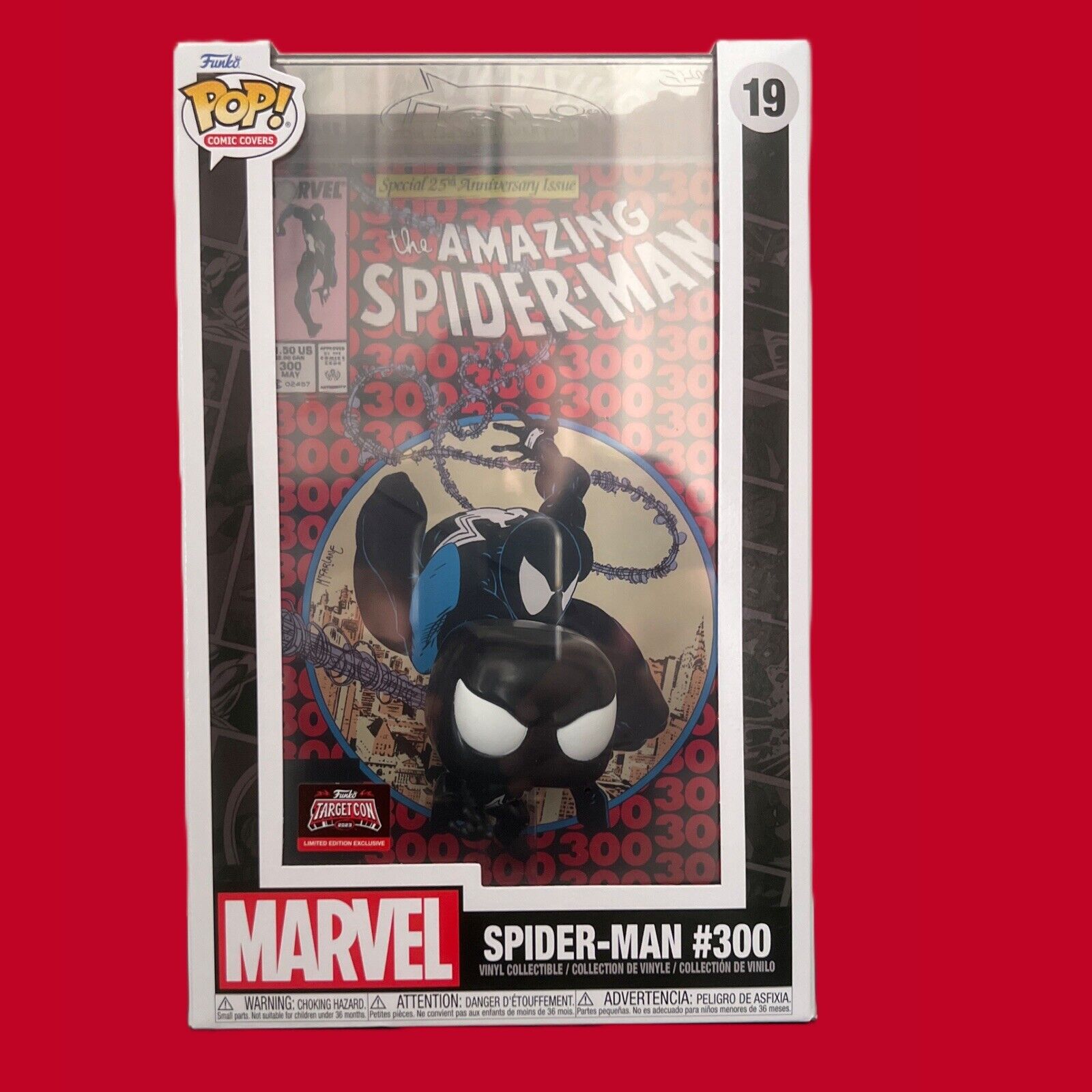 Funko Pop Comic Cover #19 - Spider-Man #300 - TargetCon Exclusive - 25th Anniv