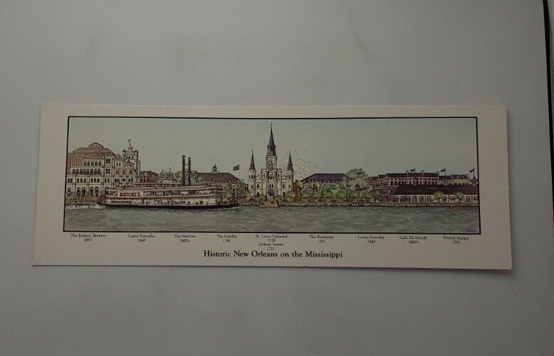 Historic New Orleans On the Mississippi  Vintage Postcard