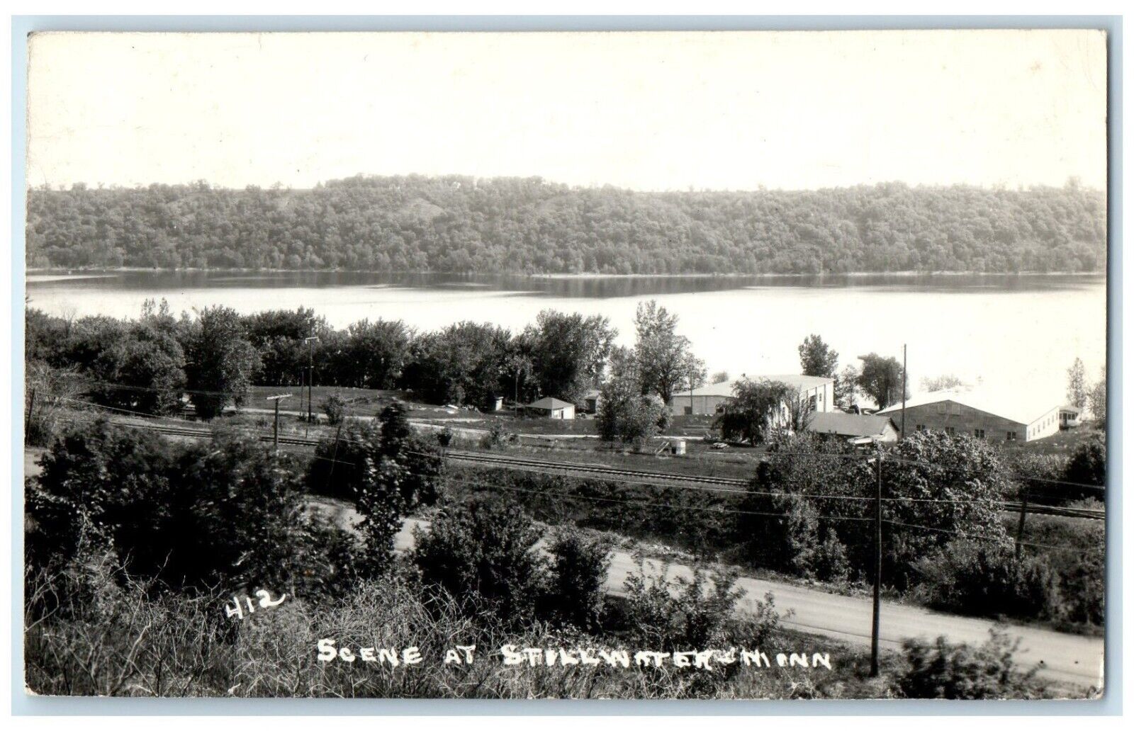 1943 Scene At Stillwater Davenport Minnesota MN RPPC Photo Vintage Postcard