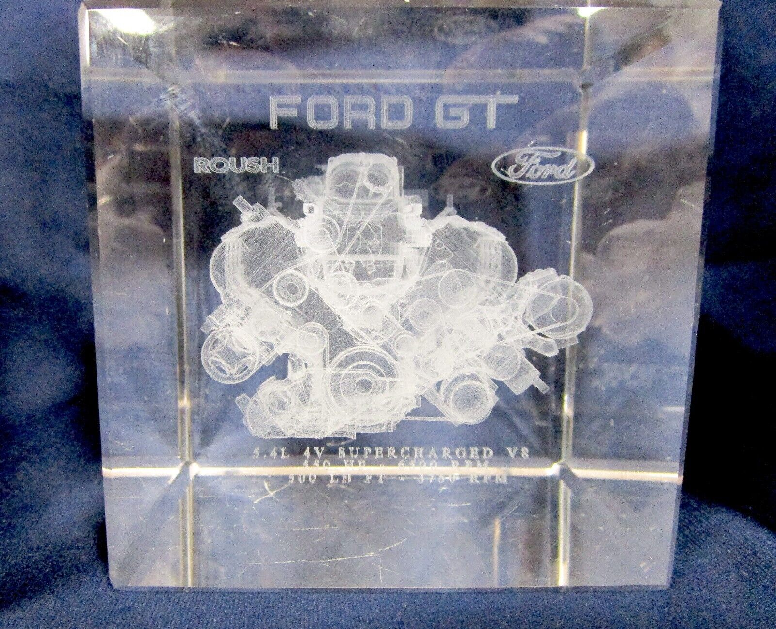 2005,2006 FORD GT GT40 SUPERCAR GLASS PRISIM ENGINE MODEL by ROUSH 05/06