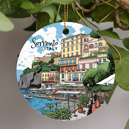 Sorrento Italy Ornament, Sorrento Souvenir , Sorrento Travel Friendship Gift
