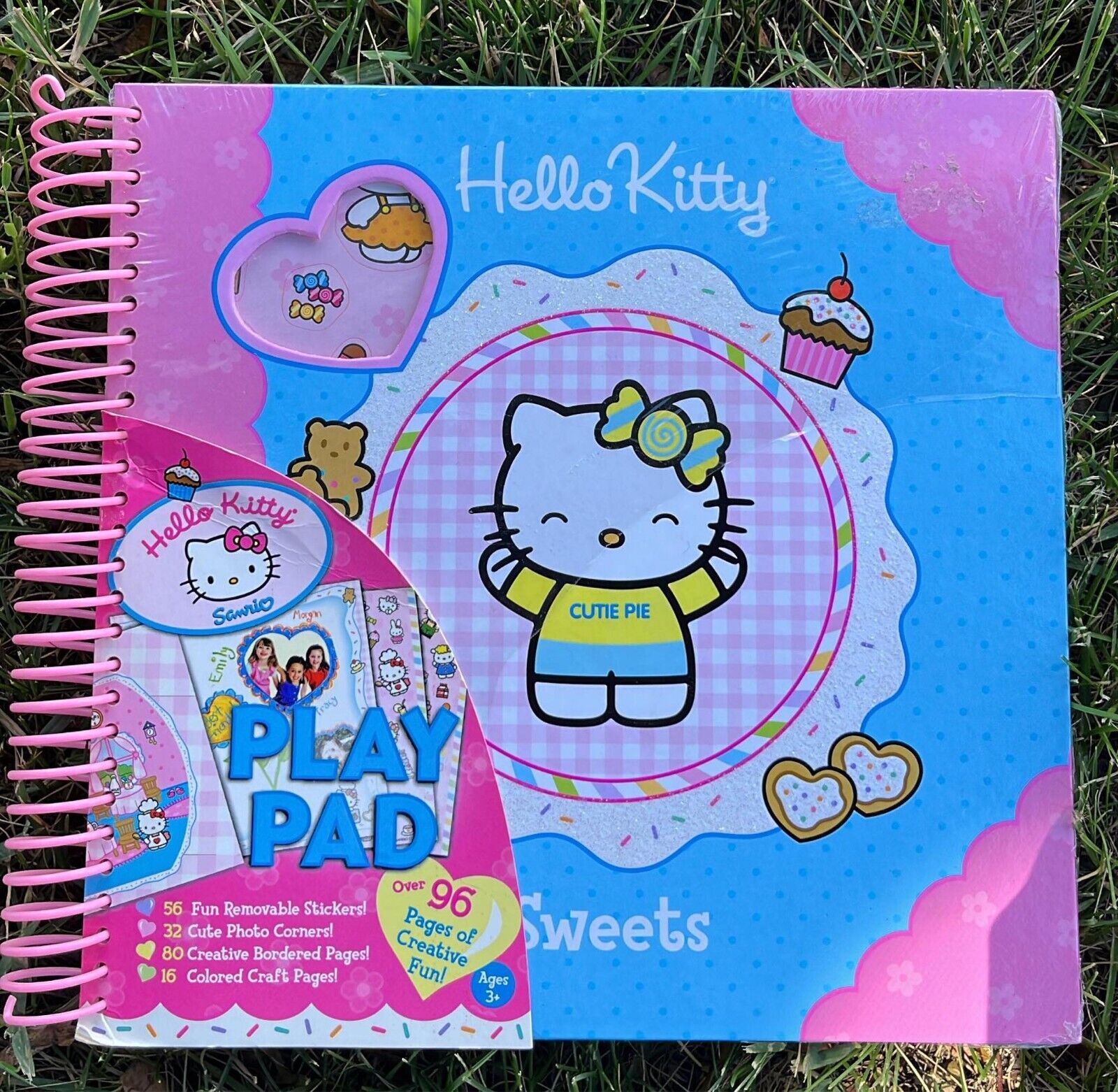 Vintage Sanrio 2004 Hello Kitty Notebook with stickers Playpad