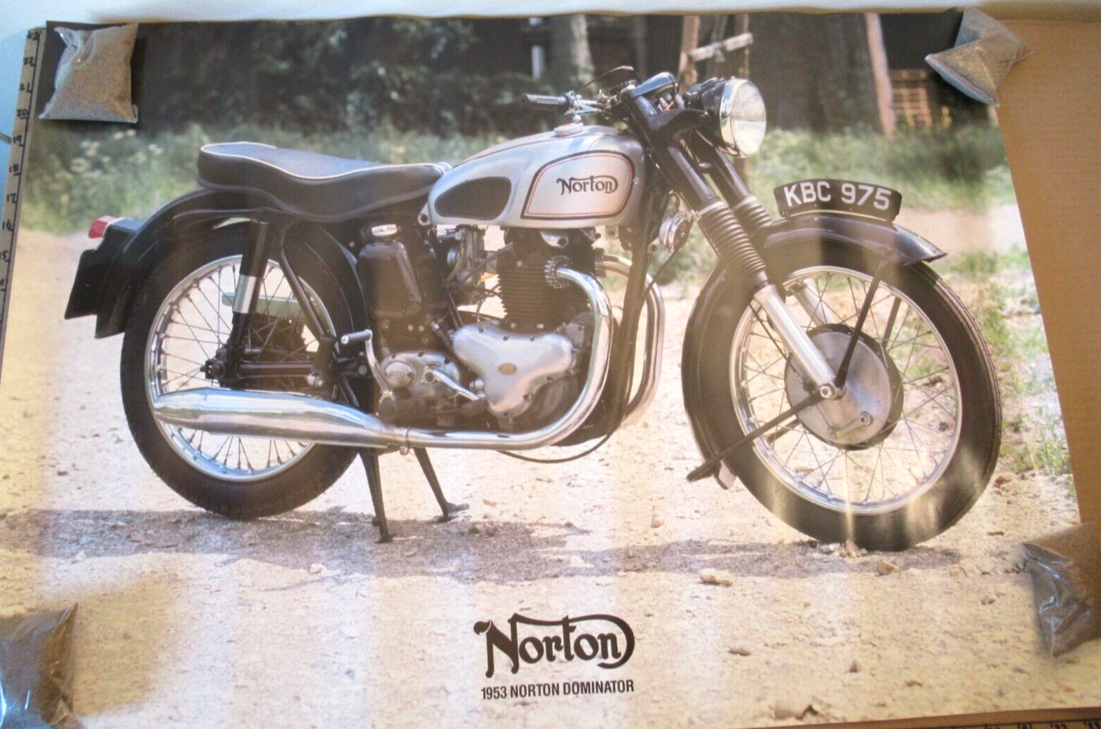1952 Norton Dominator BIG Dealer Motorcycle Poster 29