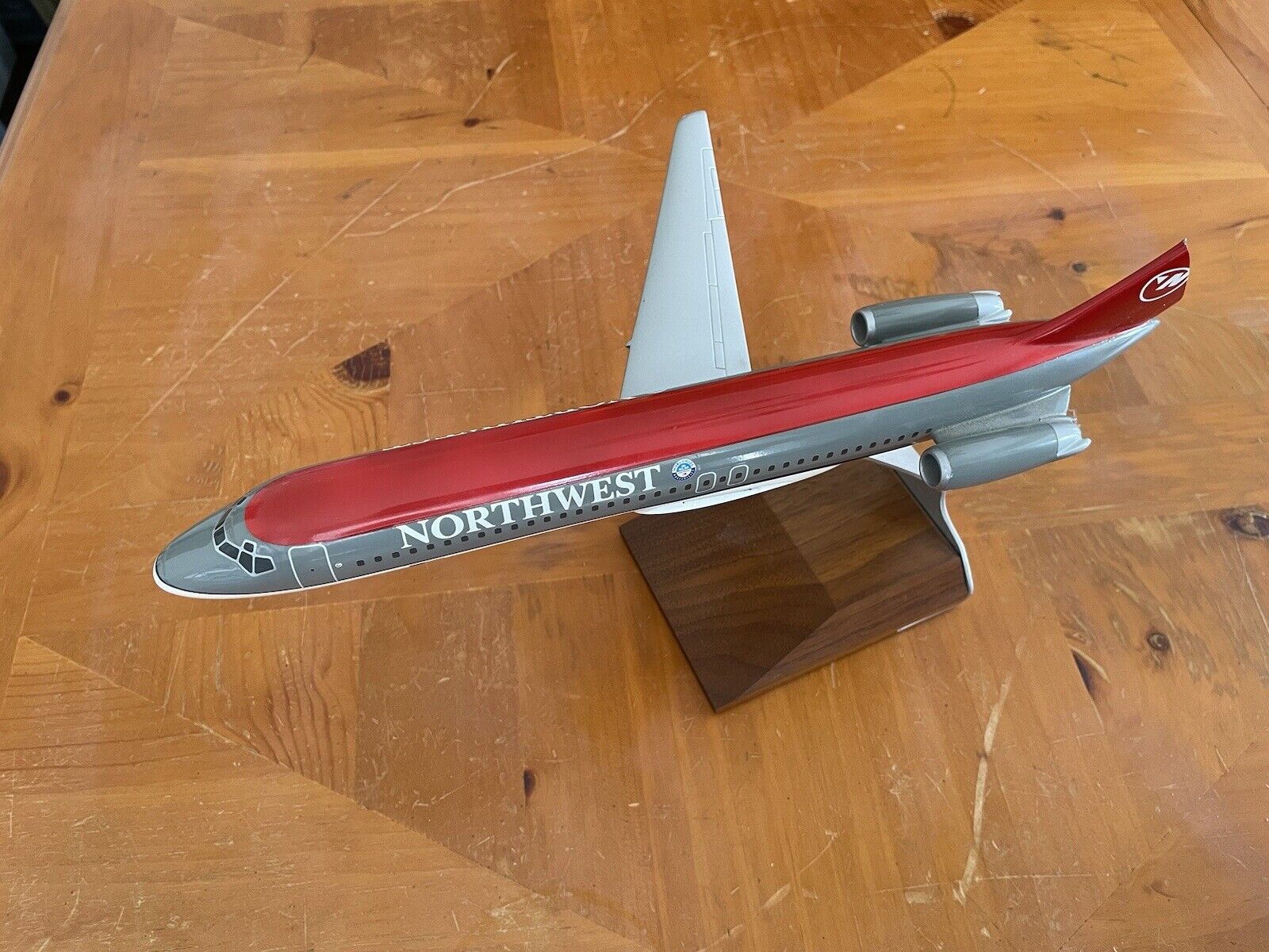 Vintage PacMin USA Pacific Miniatures Northwest Airlines Airplane Model Stand