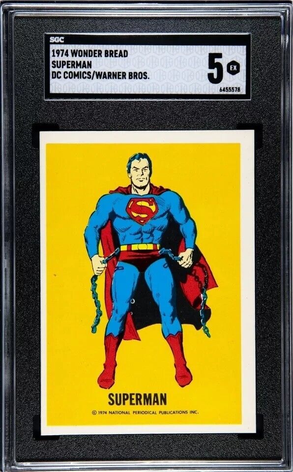 1974 Wonder Bread SUPERMAN - DC Comics National Periodical - SGC 5 - Warner Bros