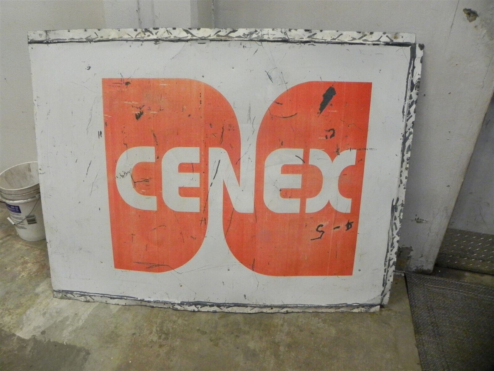 Vintage Original Large Painted Cenex Sign Painted Measures 68\