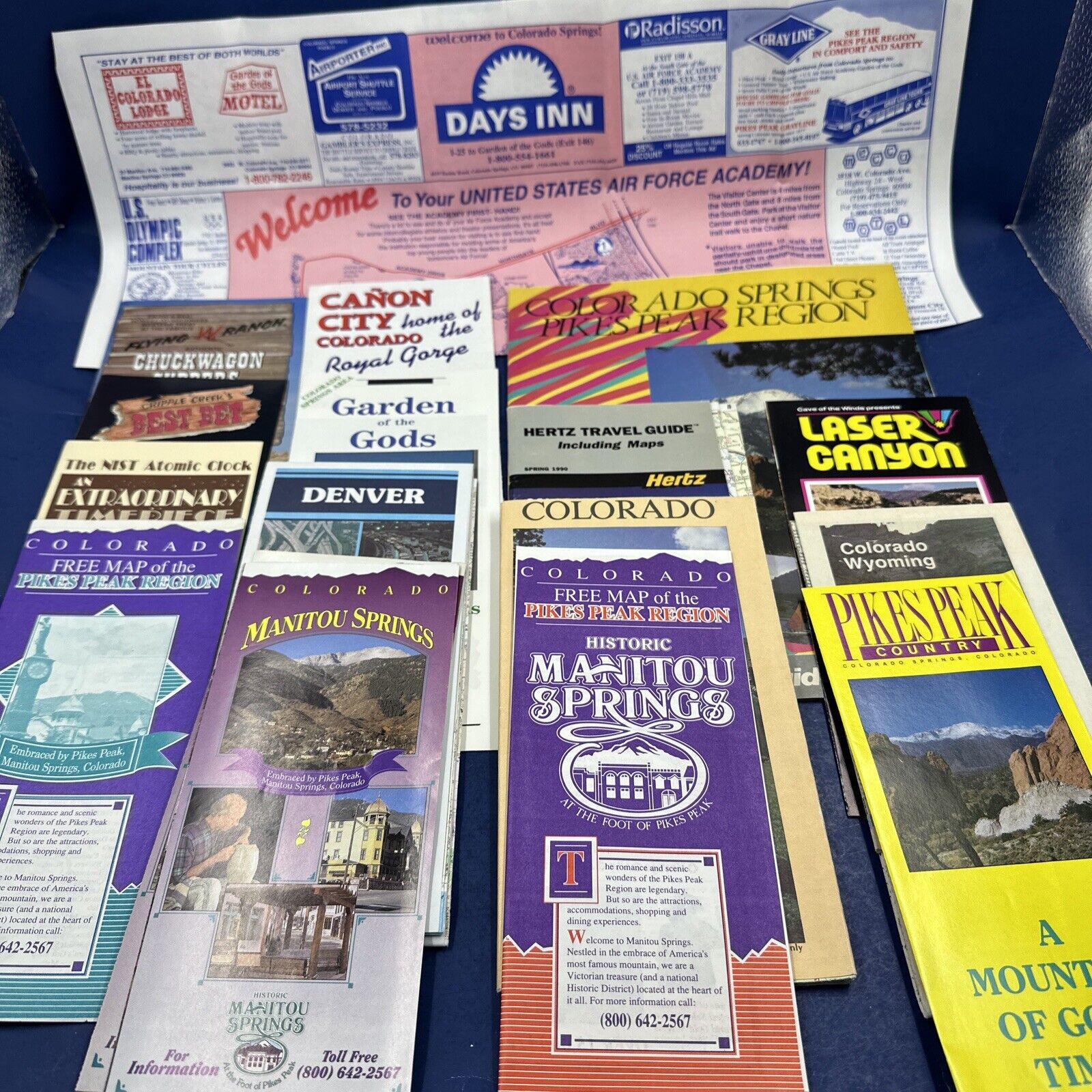 Large Lot of Vintage Colorado Travel Brochures And Guides